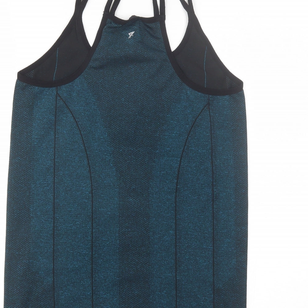 Primark Womens Blue  Polyester Basic Tank Size 18 Round Neck