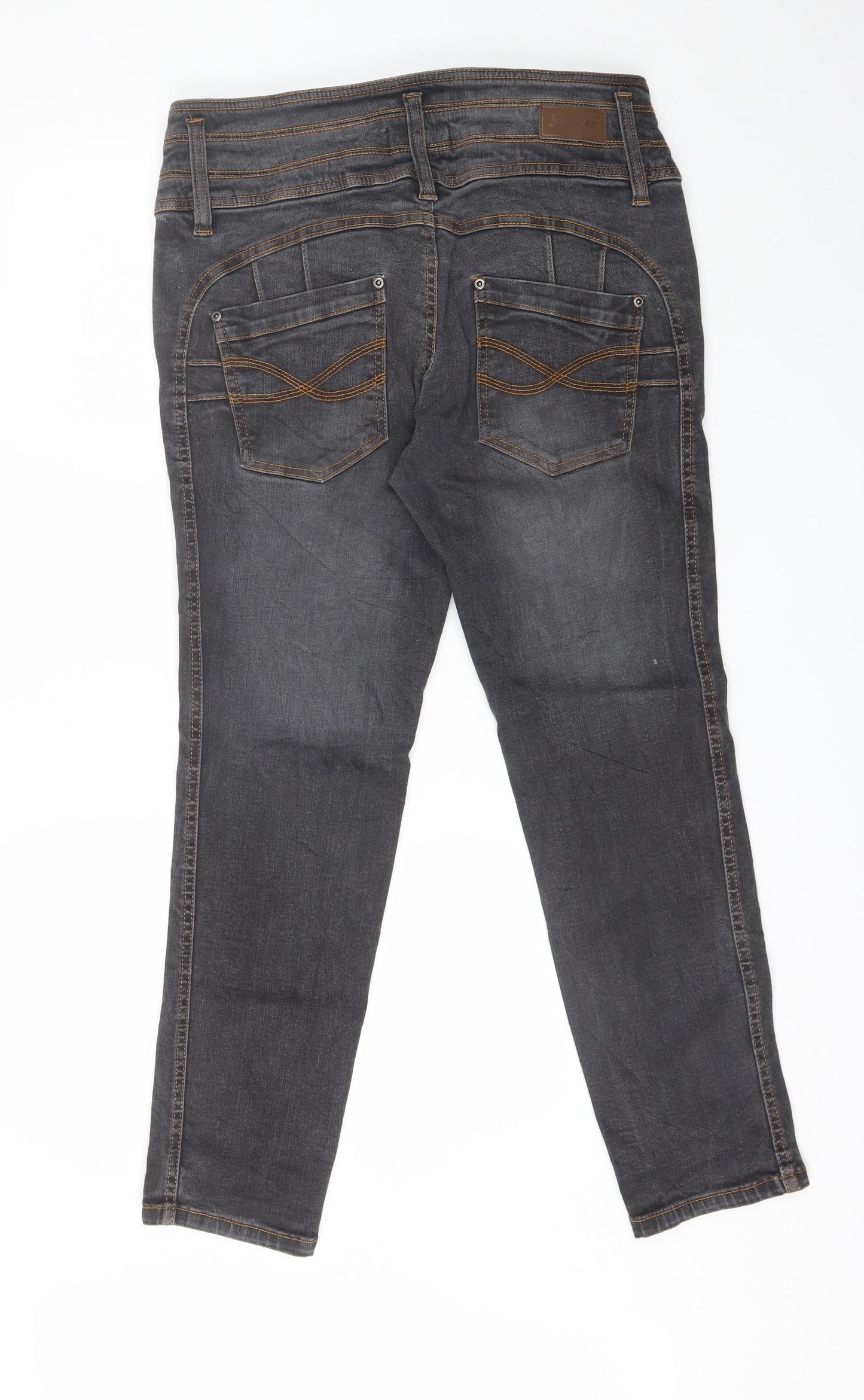 John Baner Womens Black  Cotton Skinny Jeans Size 18 L29 in Regular