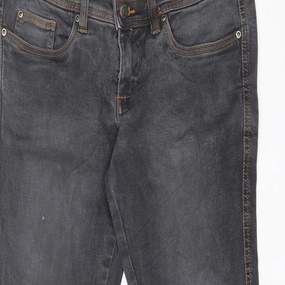 John Baner Womens Black  Cotton Skinny Jeans Size 18 L29 in Regular
