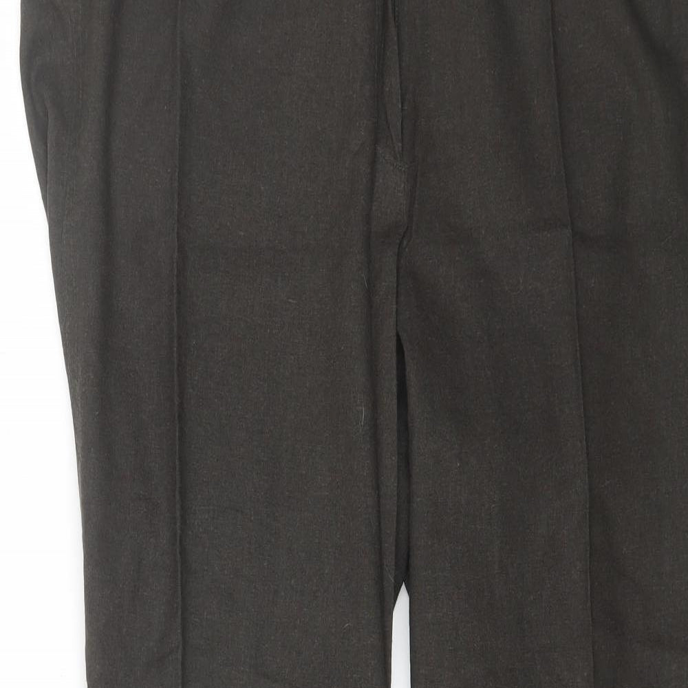 essence Womens Green  Linen Trousers  Size 20 L28 in Regular