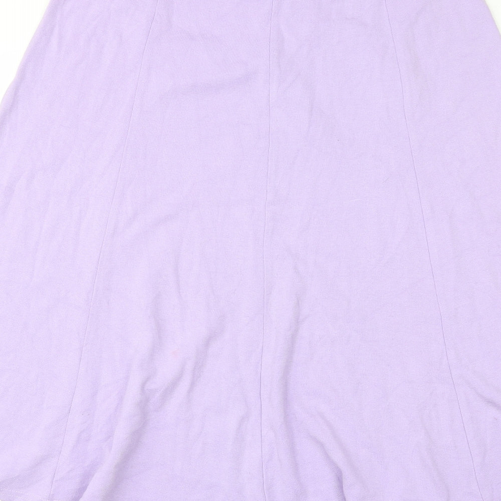 Classics Womens Purple  Viscose A-Line Skirt Size 18