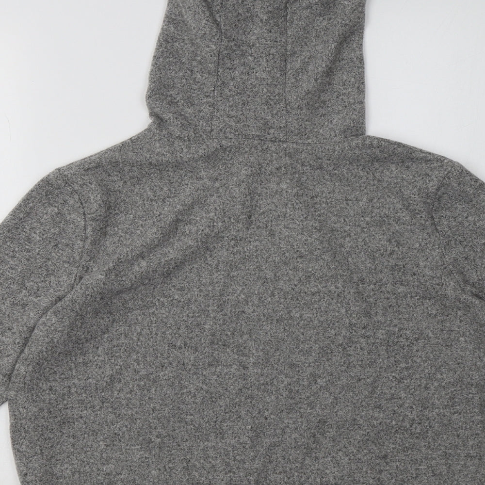 New Look Girls Grey  Polyester Pullover Hoodie Size 12-13 Years