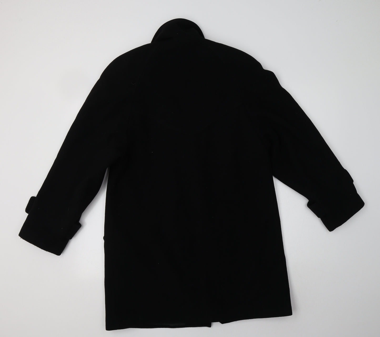 House of Fraser Mens Black   Pea Coat Coat Size M