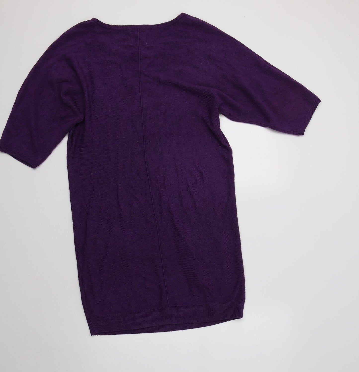 New Look Womens Purple  Acrylic Jumper Dress  Size 14  Crew Neck