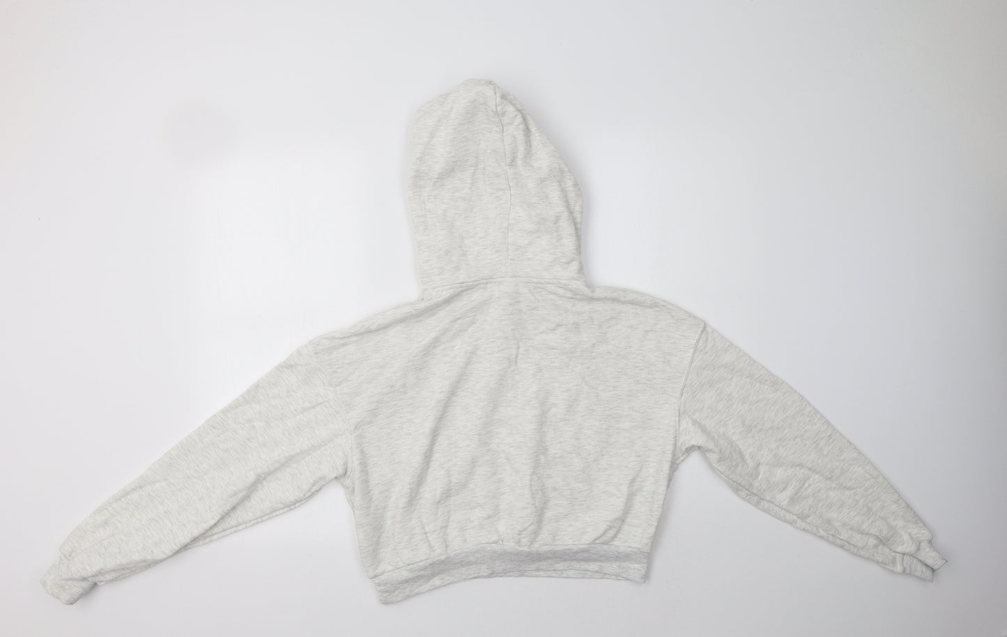 H&M Womens Beige  Cotton Pullover Hoodie Size XS