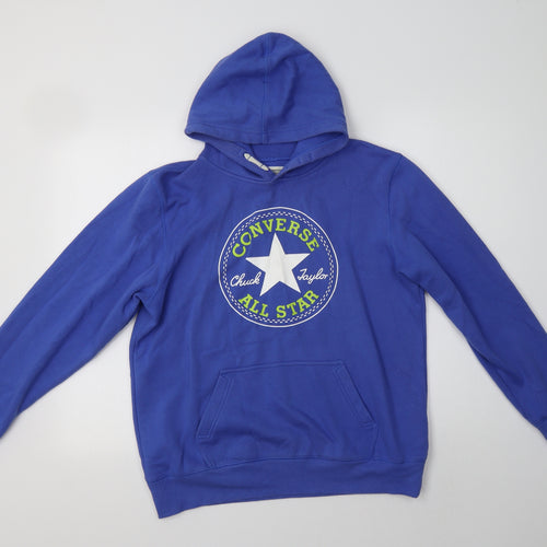 Converse Boys Blue  Cotton Pullover Hoodie Size 13-14 Years