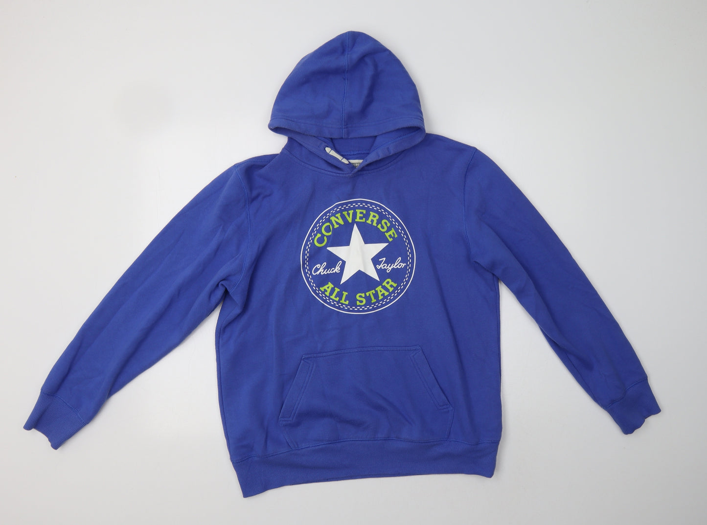 Converse Boys Blue  Cotton Pullover Hoodie Size 13-14 Years