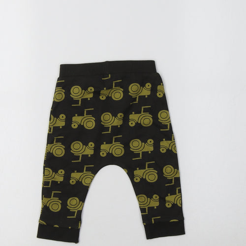 Nutmeg Baby Green Geometric Cotton Jogger Leggings Size 6-9 Months