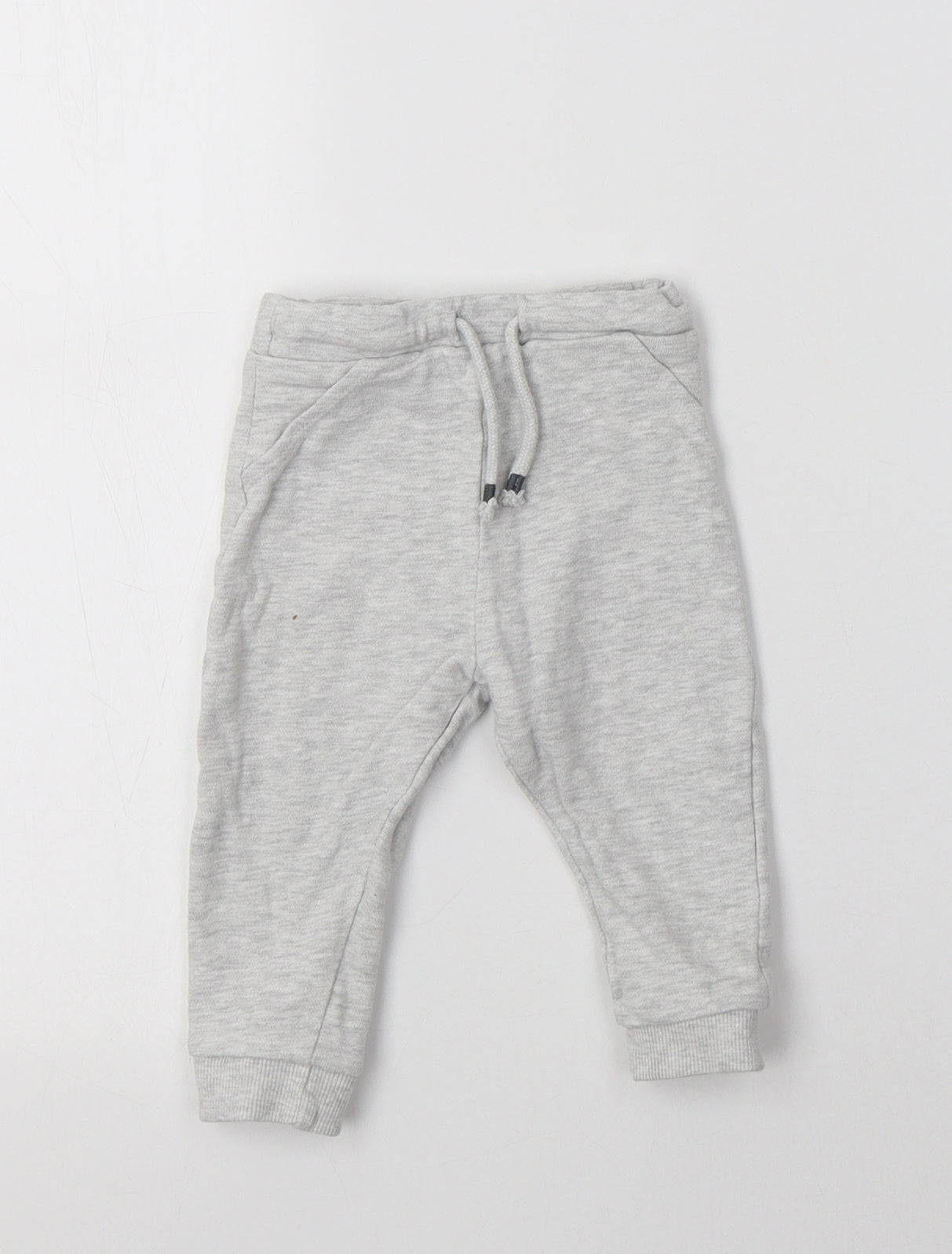 F&F Baby Grey  Cotton Jogger Trousers Size 9-12 Months