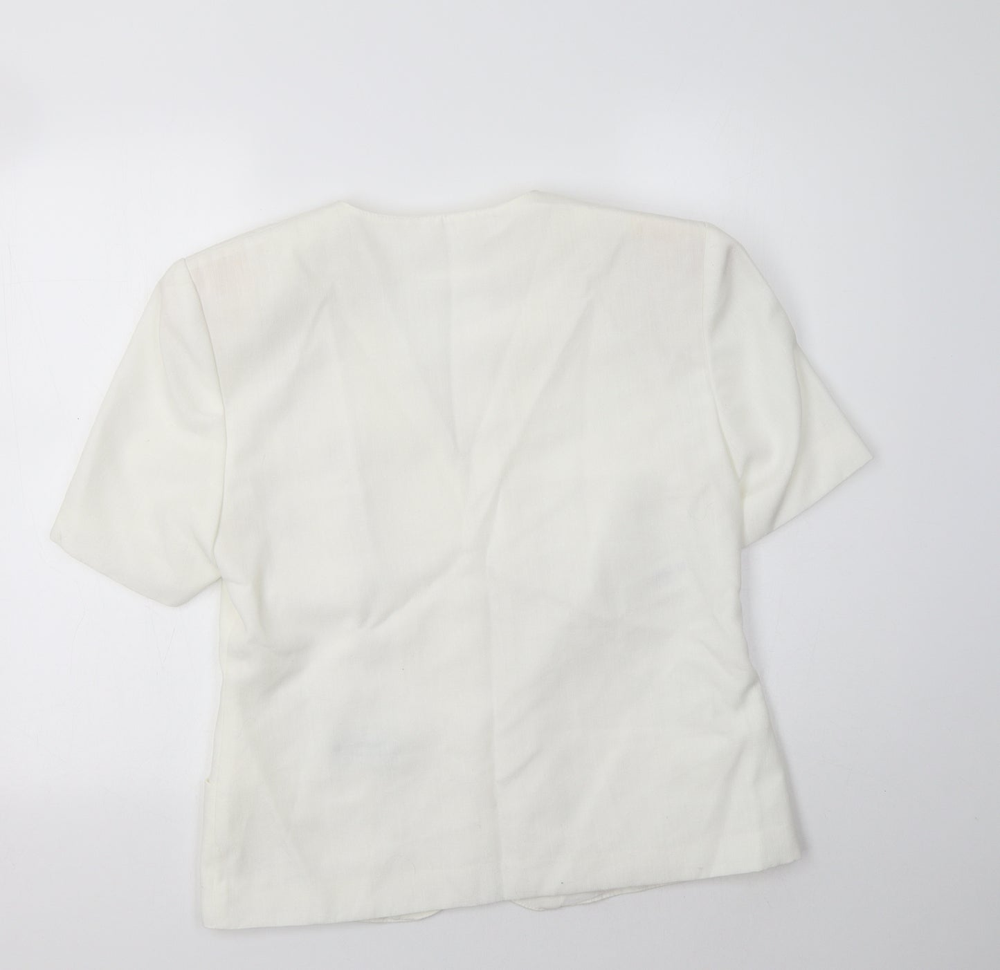 St Micharl Womens White   Jacket Blazer Size 14