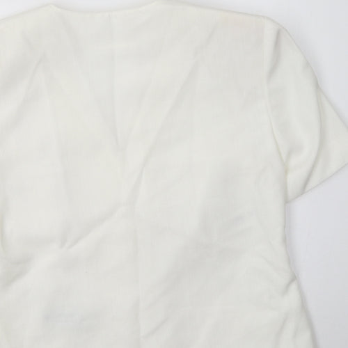 St Micharl Womens White   Jacket Blazer Size 14