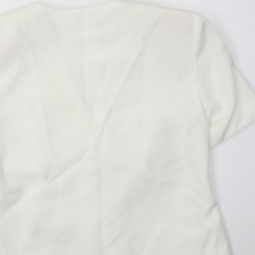 St Micharl Womens White   Jacket Blazer Size 14