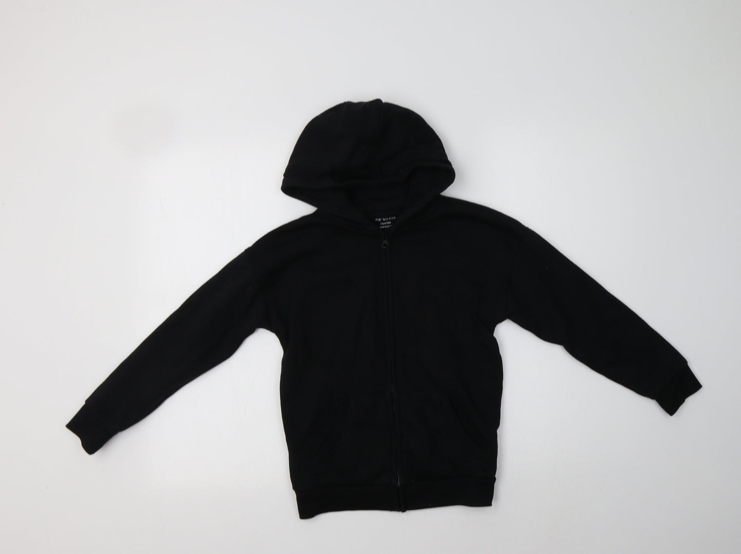 Primark Boys Black  Cotton Full Zip Hoodie Size 8-9 Years