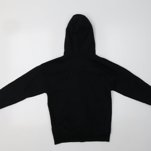 Primark Boys Black  Cotton Full Zip Hoodie Size 8-9 Years