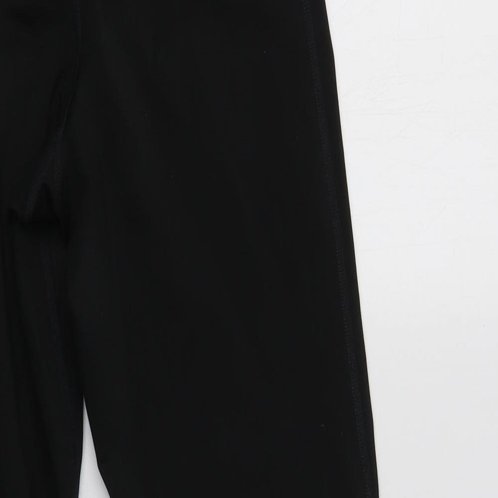 Nike Womens Black  Polyester Compression Leggings Size M L22 in Regular
