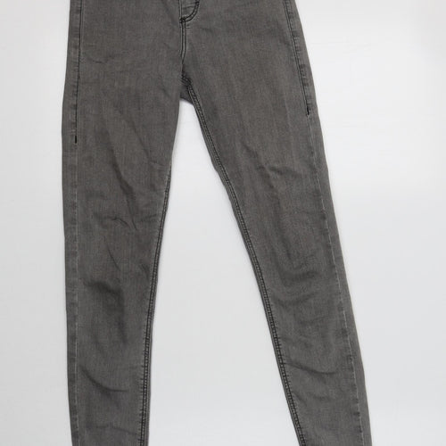 Topshop Womens Grey  Cotton Jegging Jeans Size 6 L30 in Regular