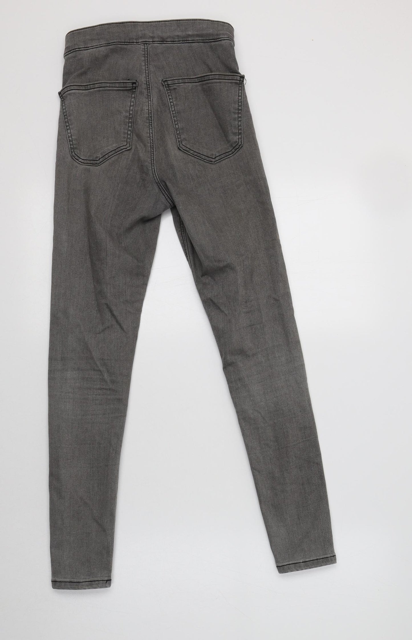 Topshop Womens Grey  Cotton Jegging Jeans Size 6 L30 in Regular