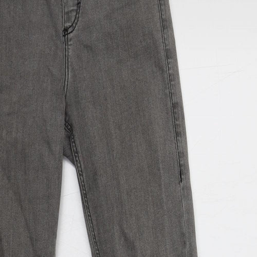 Topshop Womens Grey  Cotton Jegging Jeans Size 6 L30 in Regular