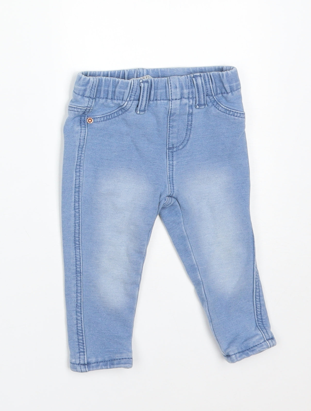 Primark Girls Blue  Cotton  Jeans Size 6-9 Months