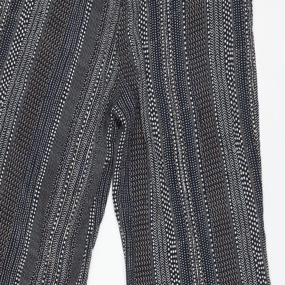 Maine Womens Multicoloured Geometric Viscose Trousers  Size 14 L24 in Regular