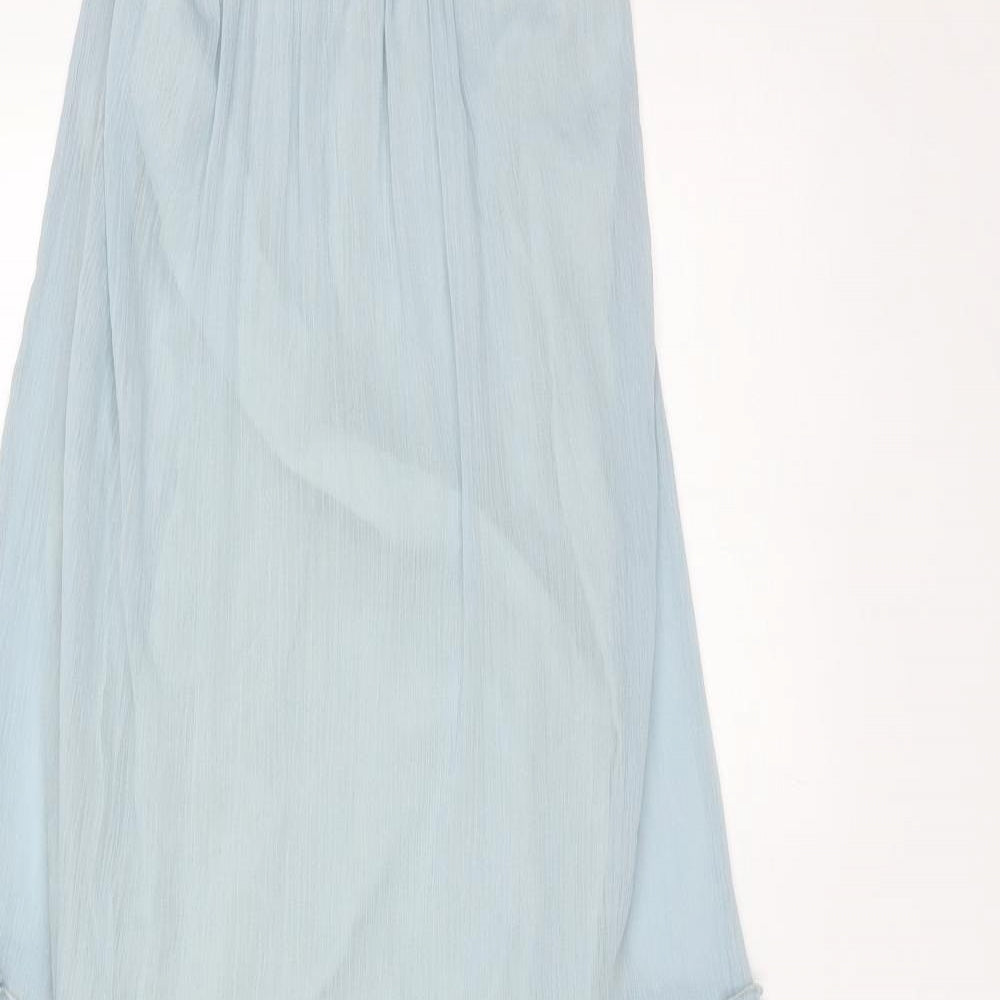 River Island Womens Blue  Polyester A-Line  Size XS  Scoop Neck