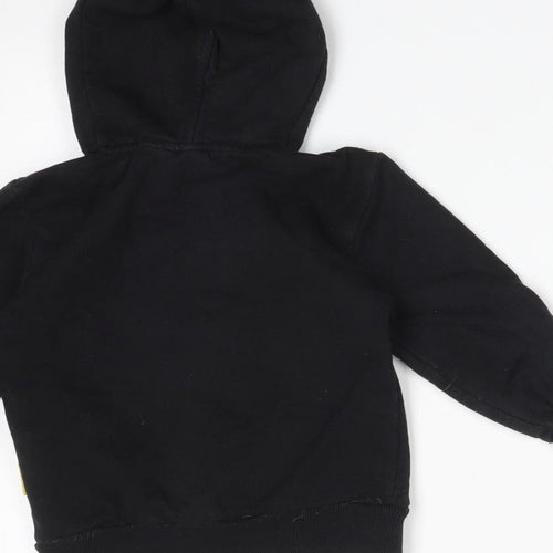 Primark Boys Black  Cotton Full Zip Hoodie Size 5-6 Years   - BATMAN