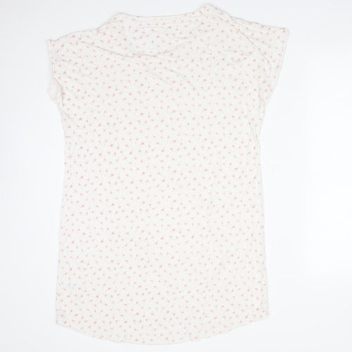 George Womens White Floral Viscose  Dress Size 14