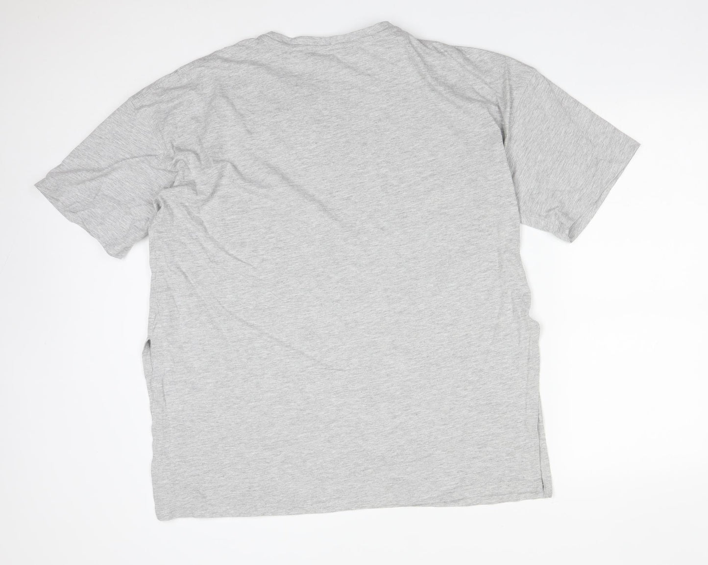 Primark Womens Grey  Cotton Basic T-Shirt Size L Crew Neck