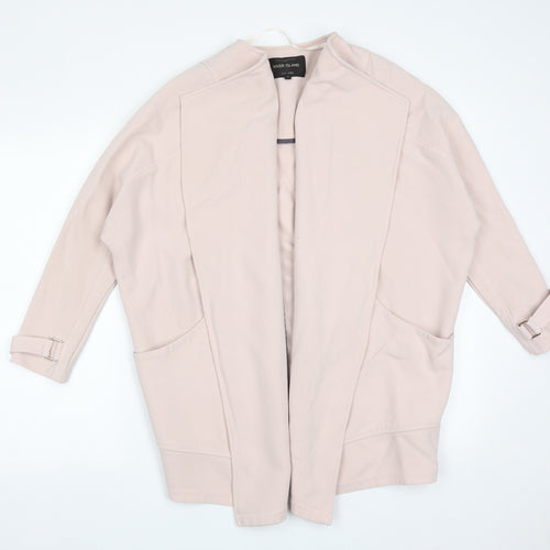 River Island Womens Pink  Polyester Jacket Blazer Size 10