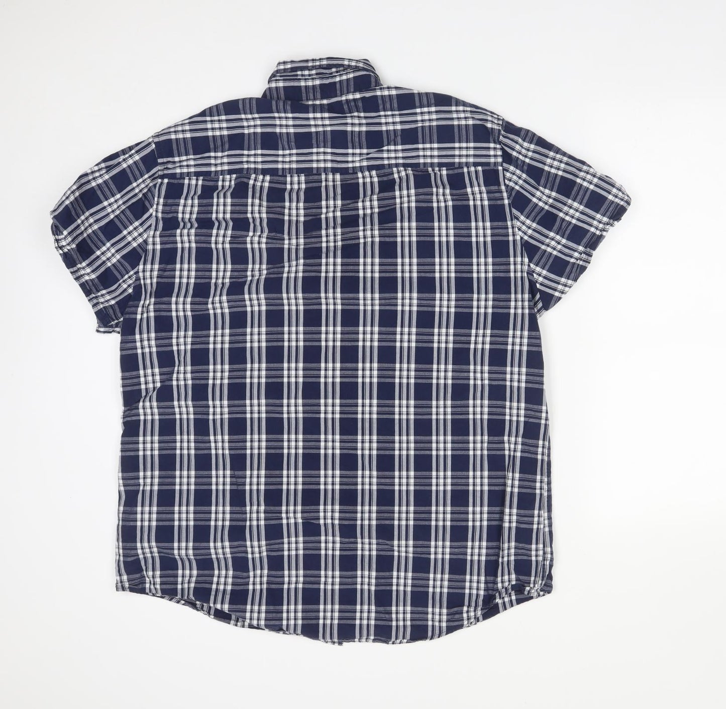 F&F Mens Multicoloured Check Cotton  Button-Up Size XL Collared