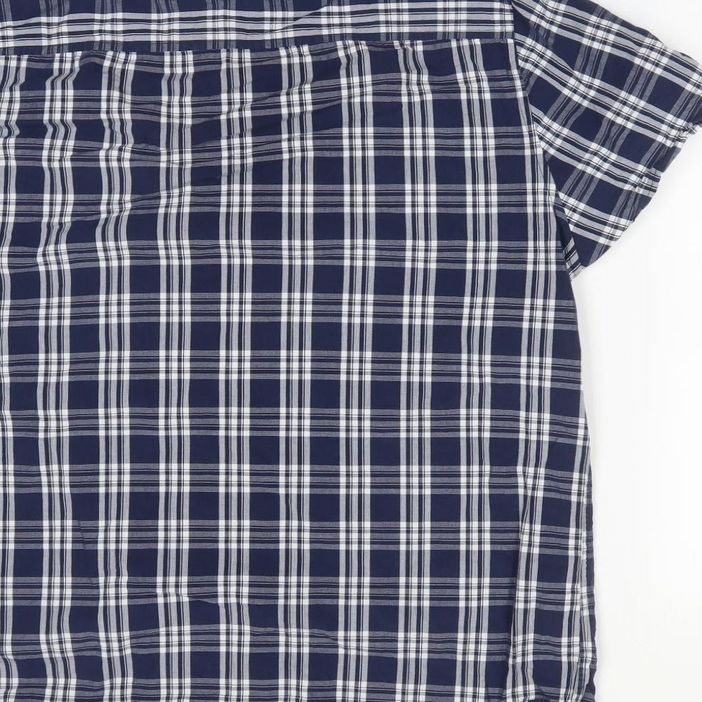 F&F Mens Multicoloured Check Cotton  Button-Up Size XL Collared