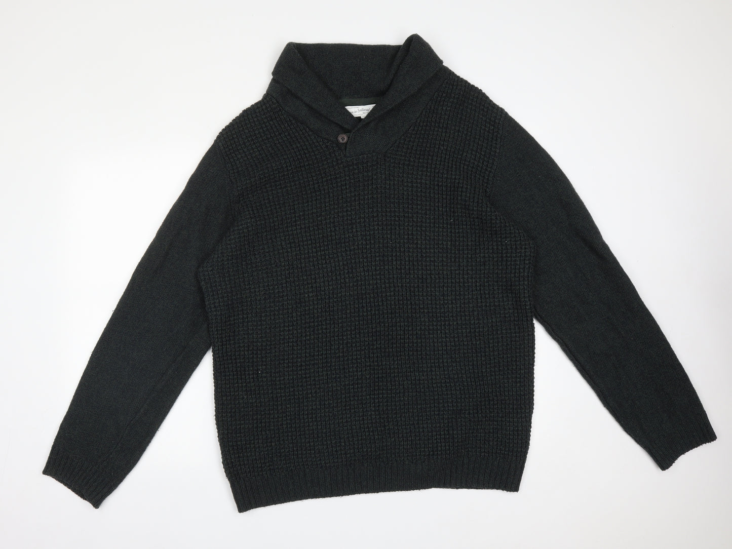 Rivers Mens Green Roll Neck  Acrylic Pullover Jumper Size XL