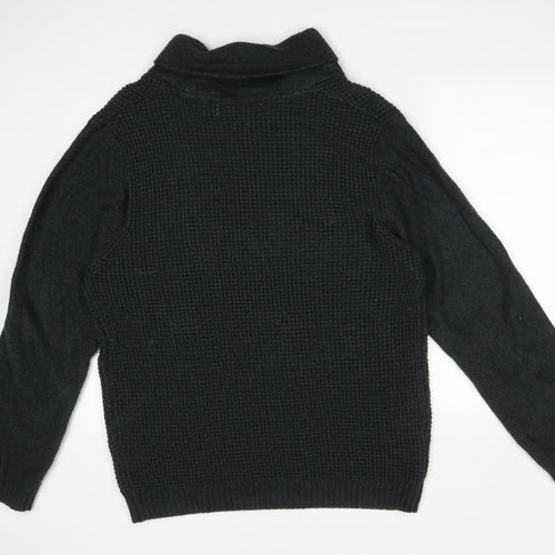 Rivers Mens Green Roll Neck  Acrylic Pullover Jumper Size XL