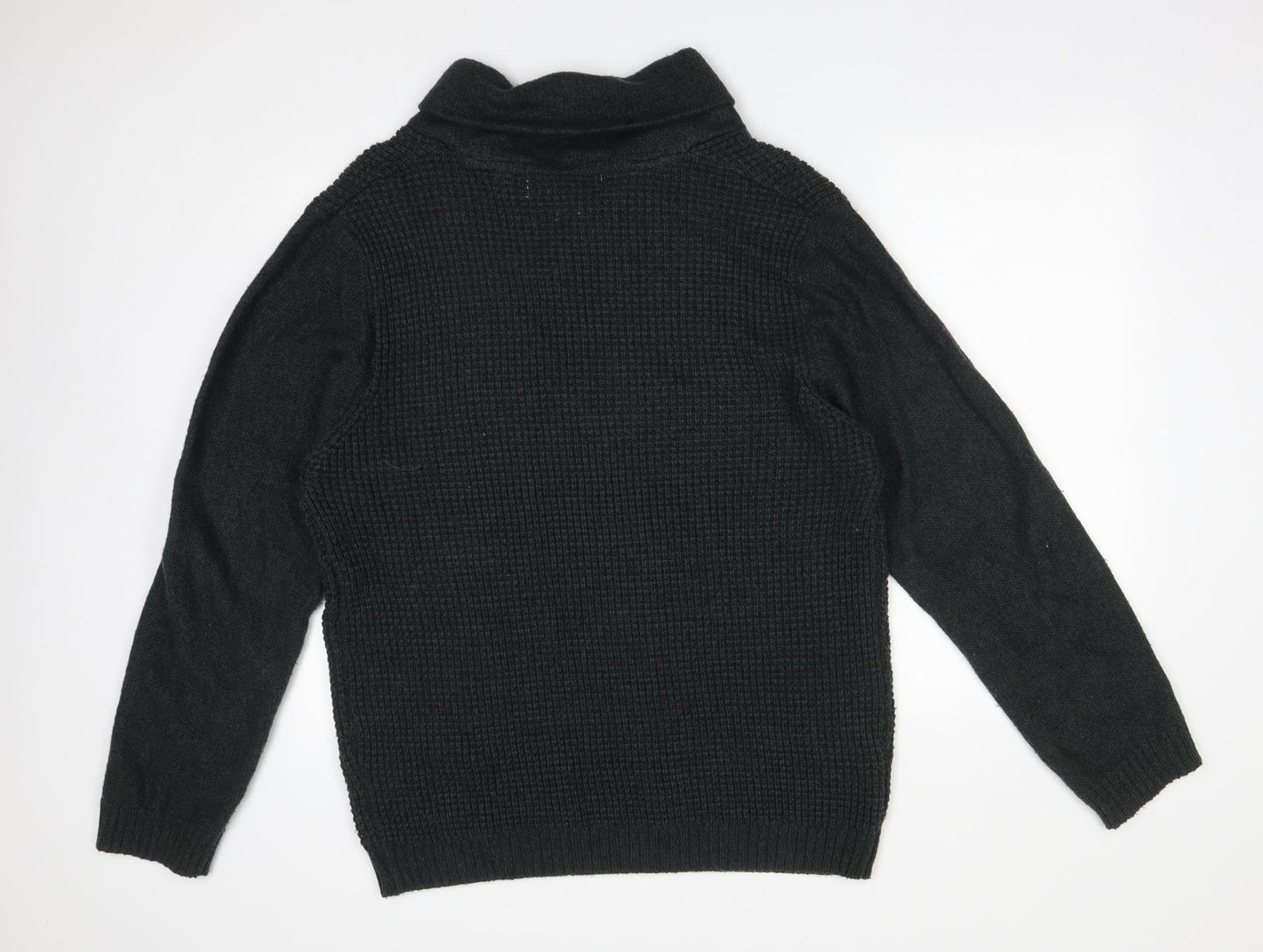 Rivers Mens Green Roll Neck  Acrylic Pullover Jumper Size XL
