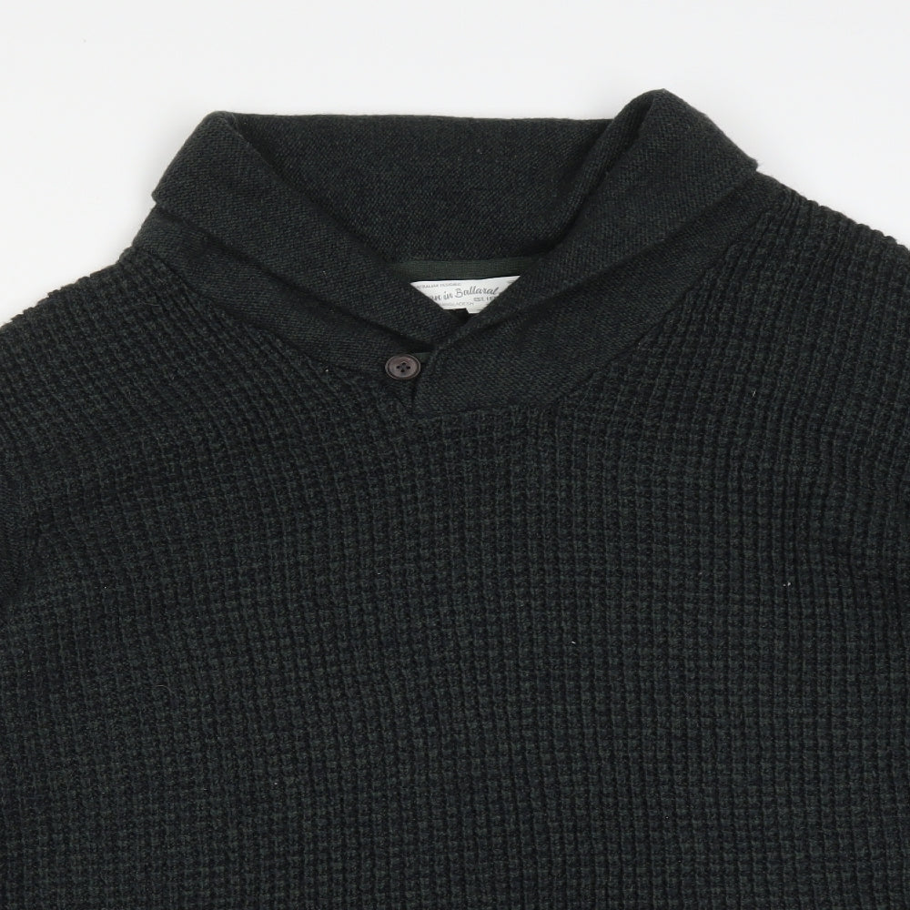 Rivers Mens Green Roll Neck  Acrylic Pullover Jumper Size XL