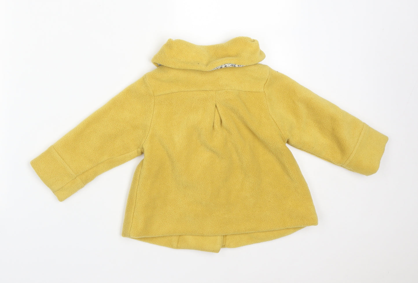 NEXT Girls Yellow   Overcoat Coat Size 18-24 Months