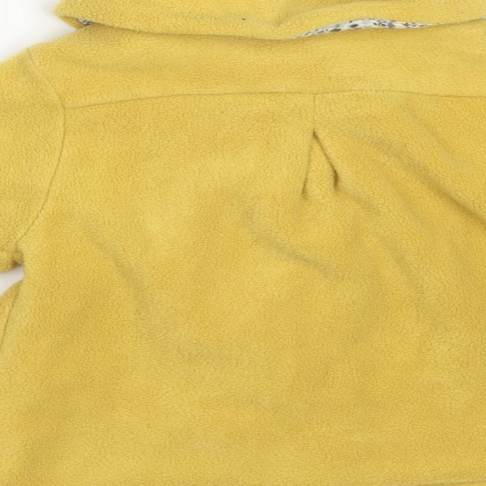 NEXT Girls Yellow   Overcoat Coat Size 18-24 Months