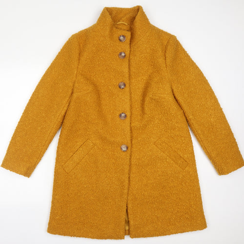 Preworn Womens Orange   Trench Coat Coat Size 12
