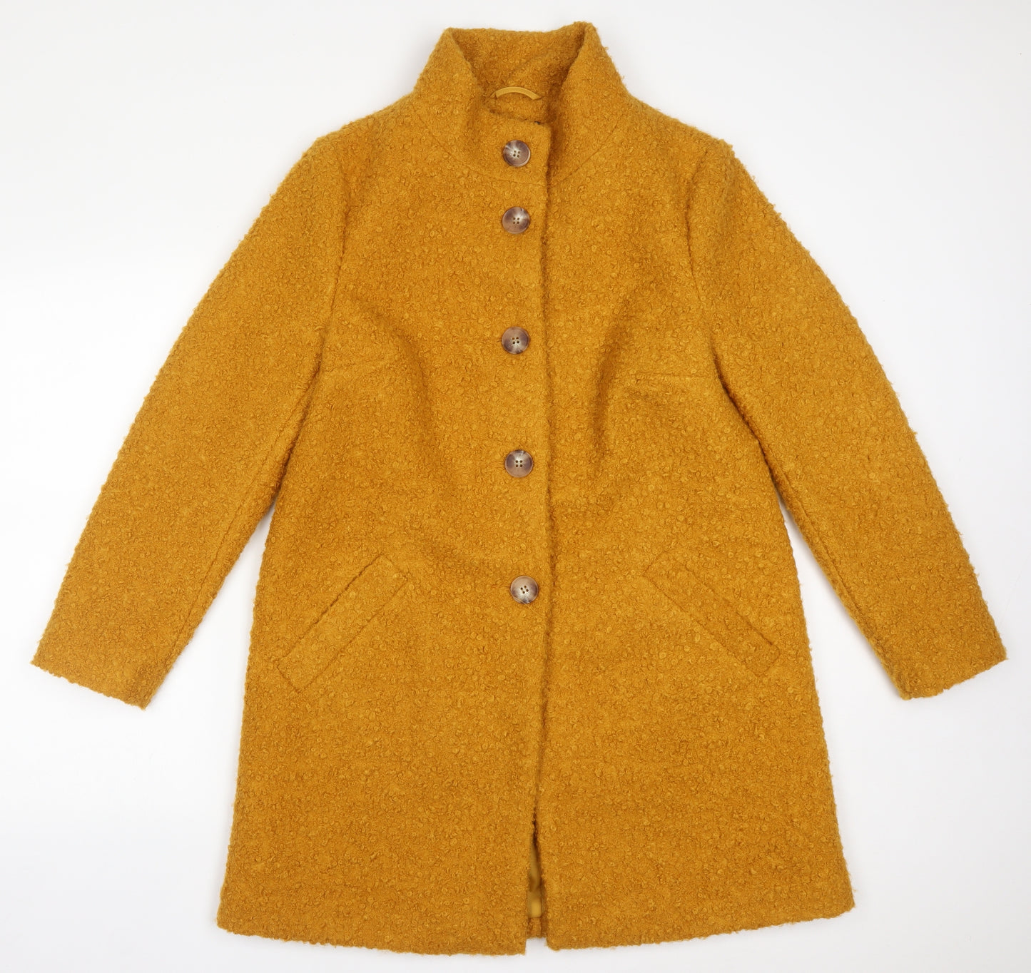 Preworn Womens Orange   Trench Coat Coat Size 12