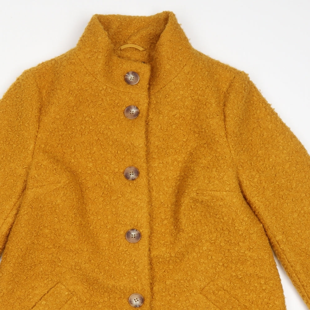 Preworn Womens Orange   Trench Coat Coat Size 12