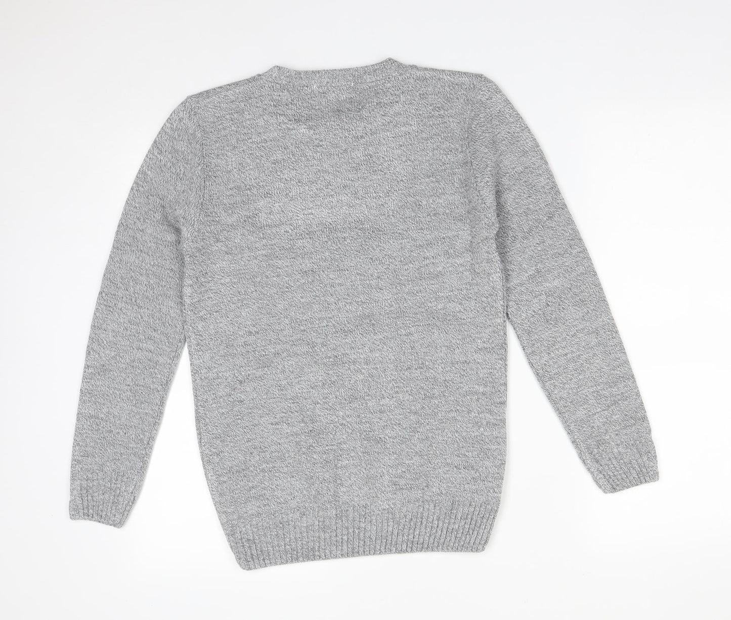 Sonic Mens Grey  Acrylic Pullover Sweatshirt Size S