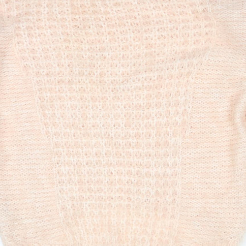 New Look Womens Pink  Acrylic Pullover Sweatshirt Size 8