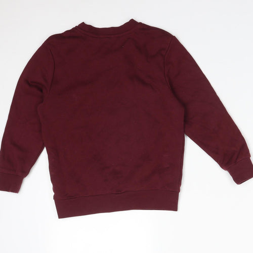 George Boys Red  Cotton Pullover Sweatshirt Size 5-6 Years
