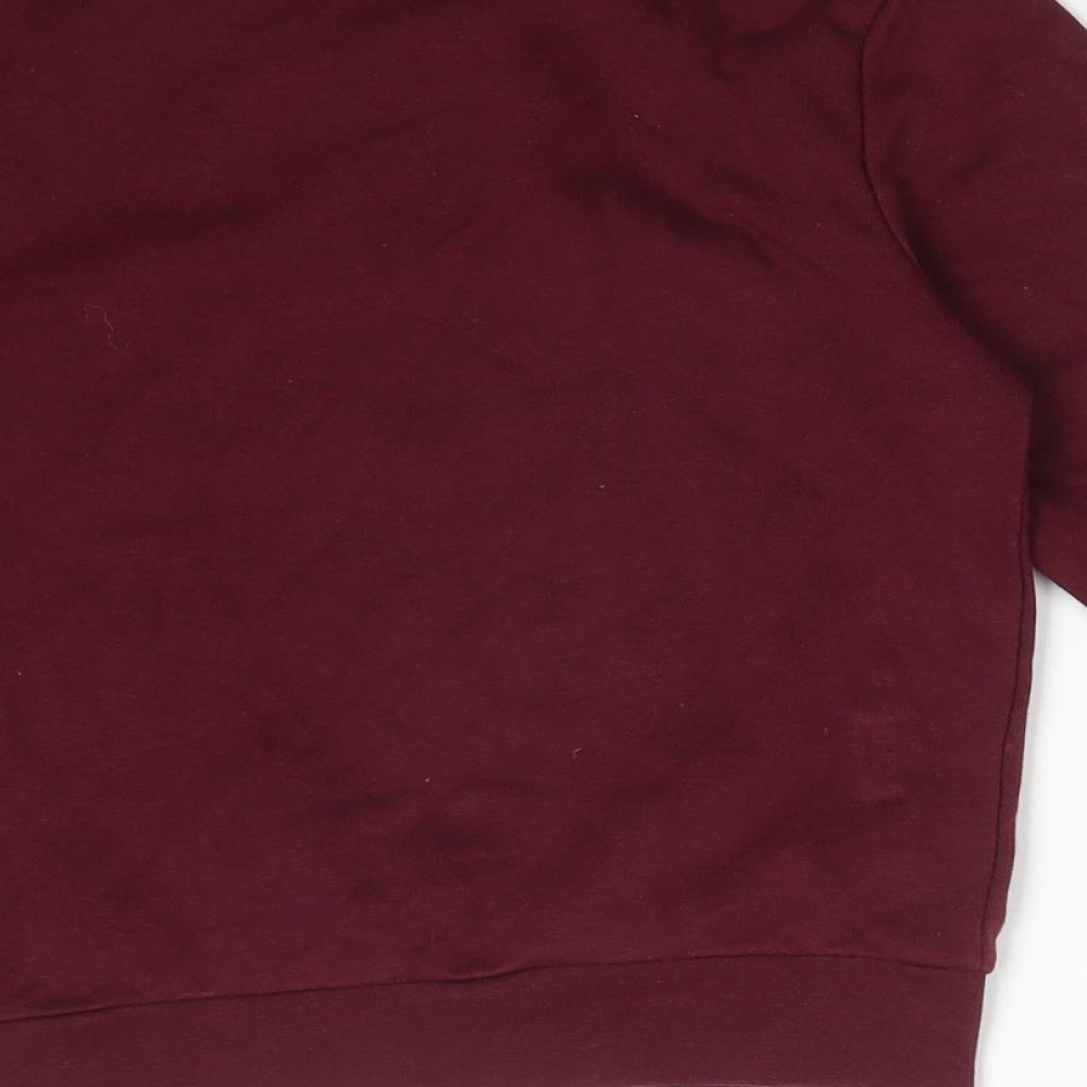 George Boys Red  Cotton Pullover Sweatshirt Size 5-6 Years