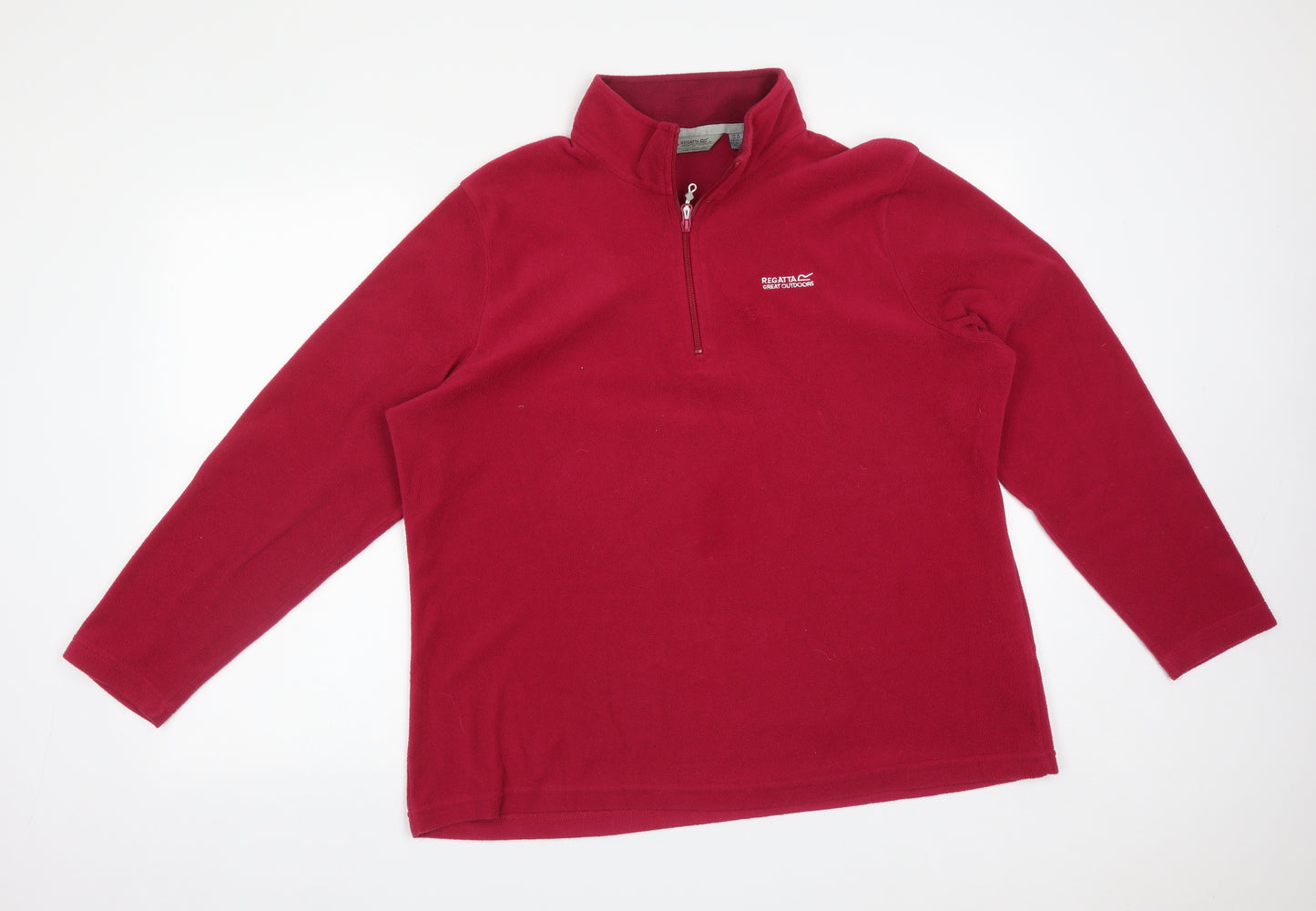 Regatta Womens Pink High Neck  Polyester Pullover Jumper Size 18