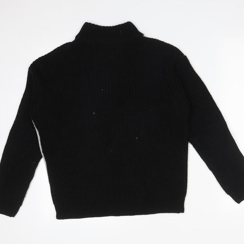 Select Womens Multicoloured High Neck  Acrylic Pullover Jumper Size 10