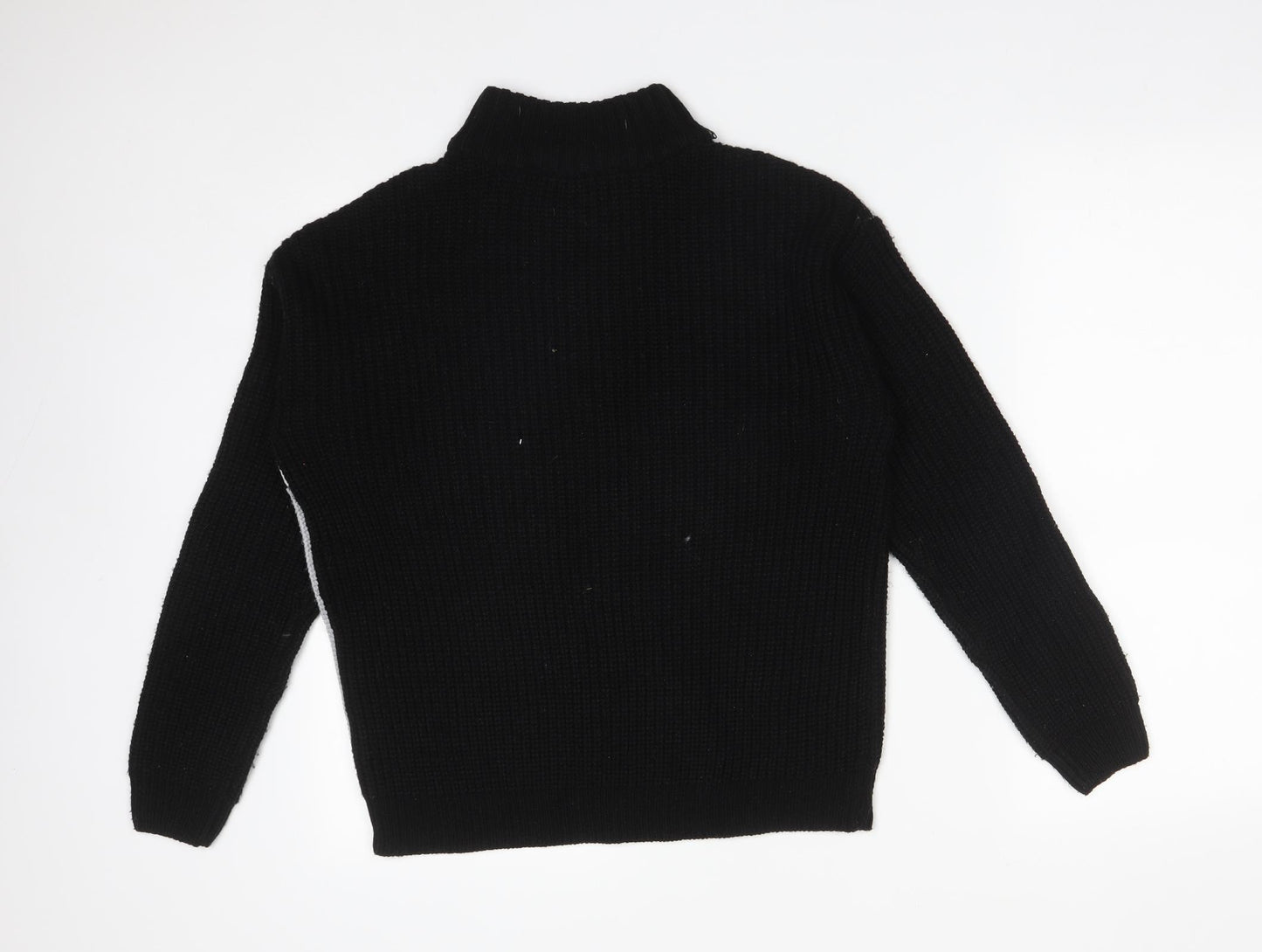 Select Womens Multicoloured High Neck  Acrylic Pullover Jumper Size 10