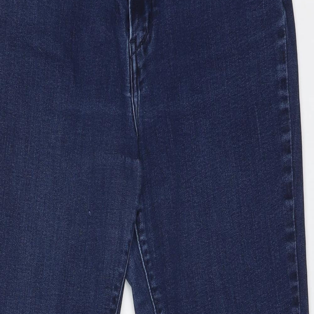 LEVI Womens Blue  Cotton Skinny Jeans Size 12 L29 in Regular