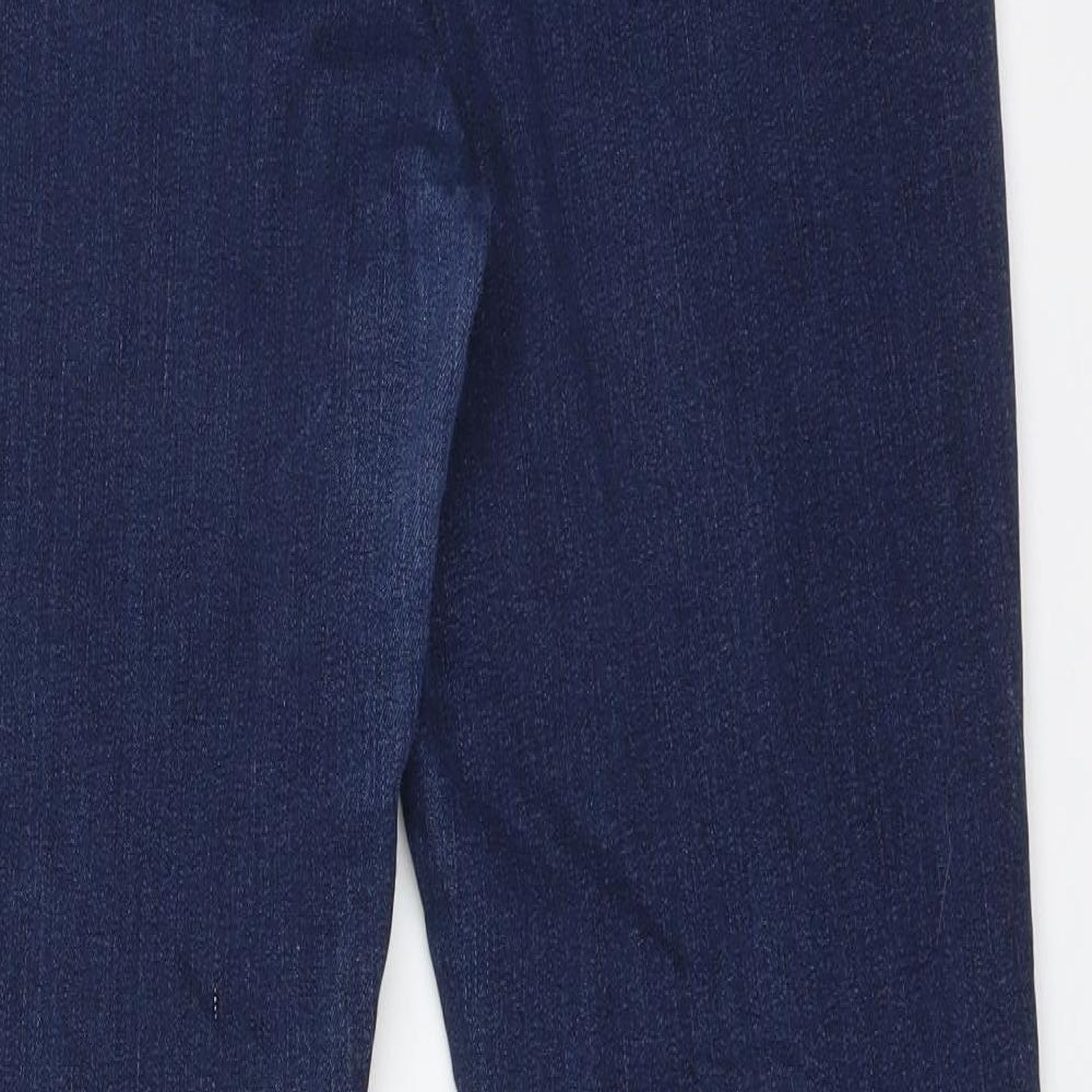 LEVI Womens Blue  Cotton Skinny Jeans Size 12 L29 in Regular
