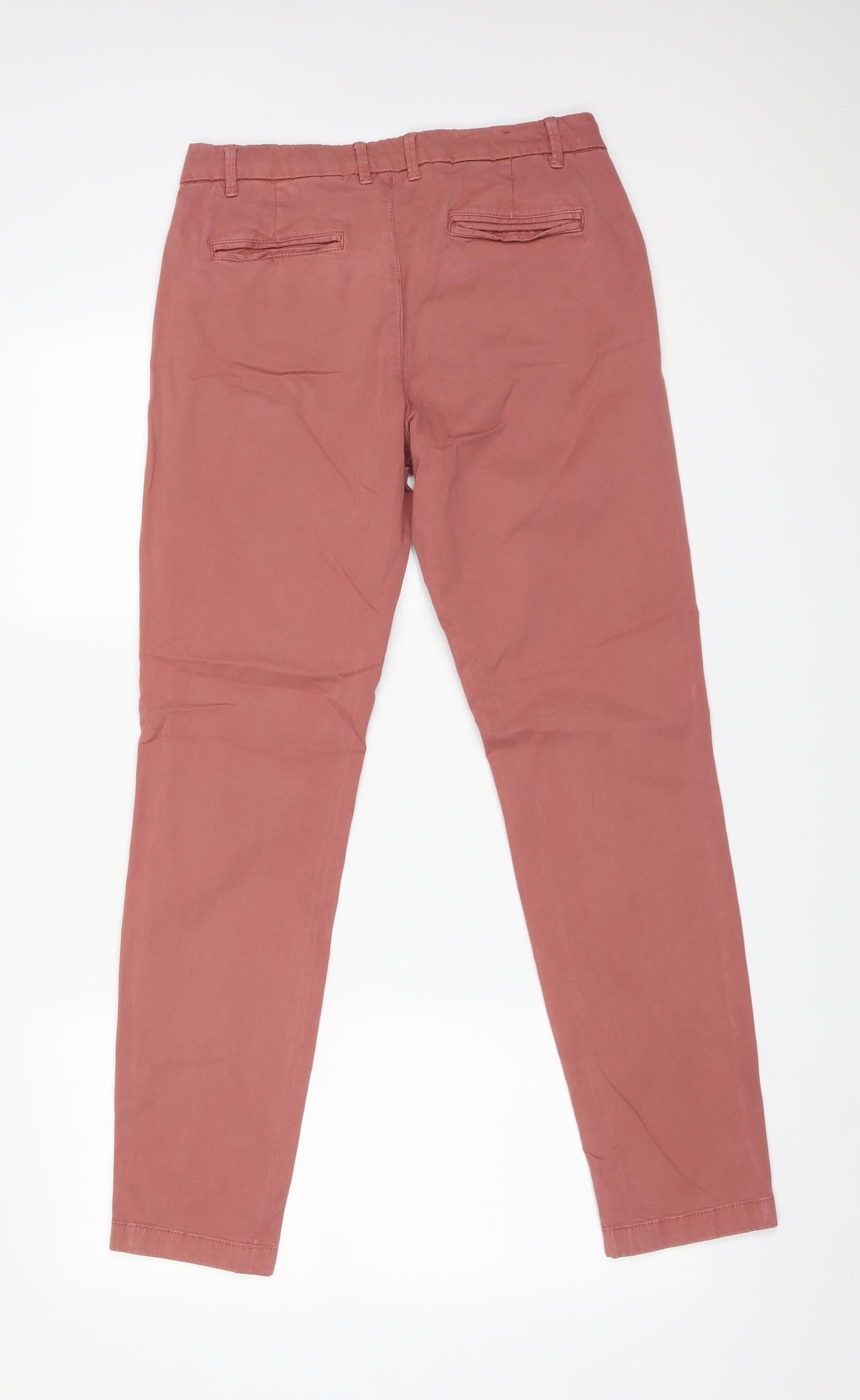Fat Face Womens Pink  Cotton Chino Trousers Size 8 L29 in Regular